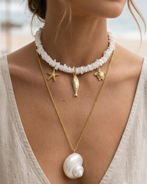 COLLAR CARACOL BOHO