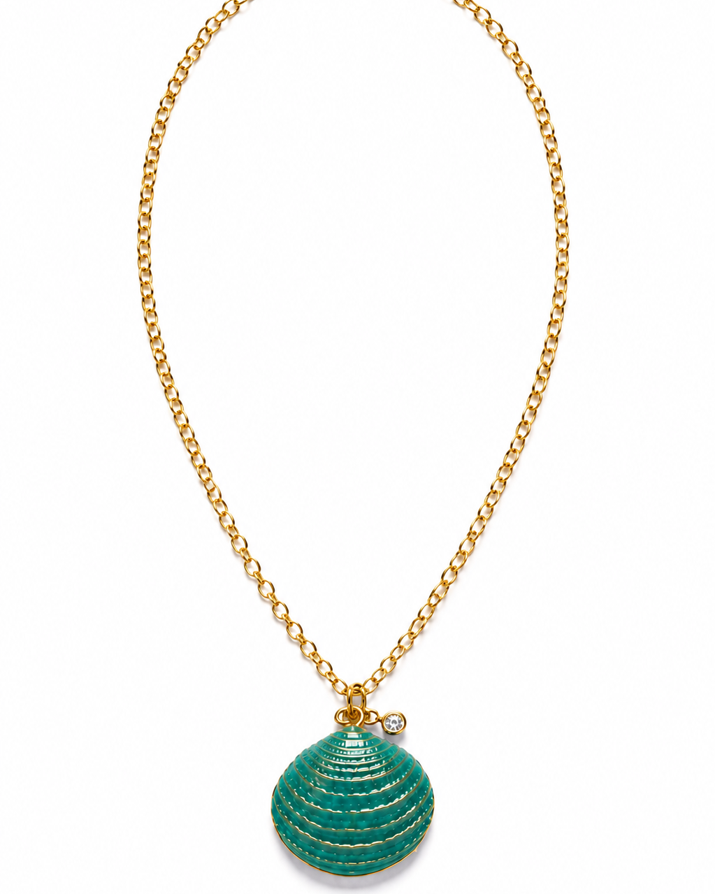 COLLAR CONCHA ESMERALDA