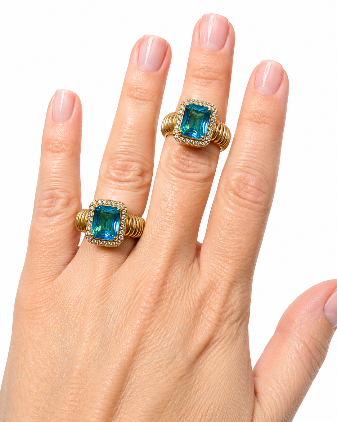TRIBE RING | TEAL