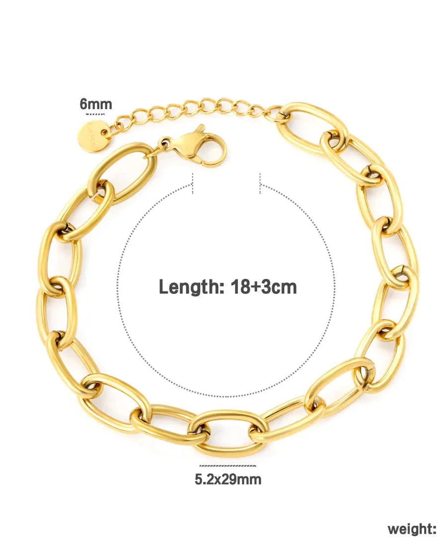 PULSERA DE ESLABONES 9.65MM
