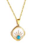 COLLAR DE TURQUESA INCRUSTADA