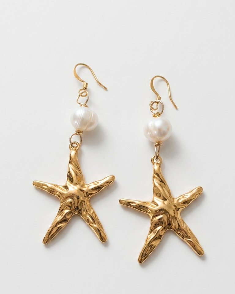 ARETES PERLA MARINA