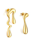 ARETES GOTA IRREGULAR DORADO