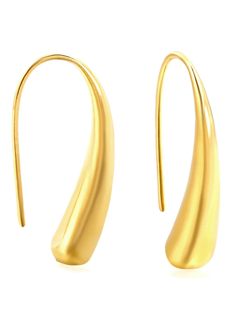 ARETES GOTA DORADOS 5.6x25MM
