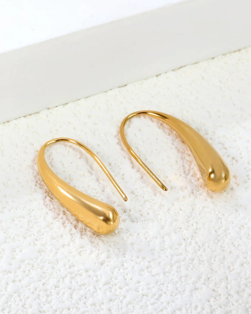 ARETES GOTA DORADOS 5.6x25MM